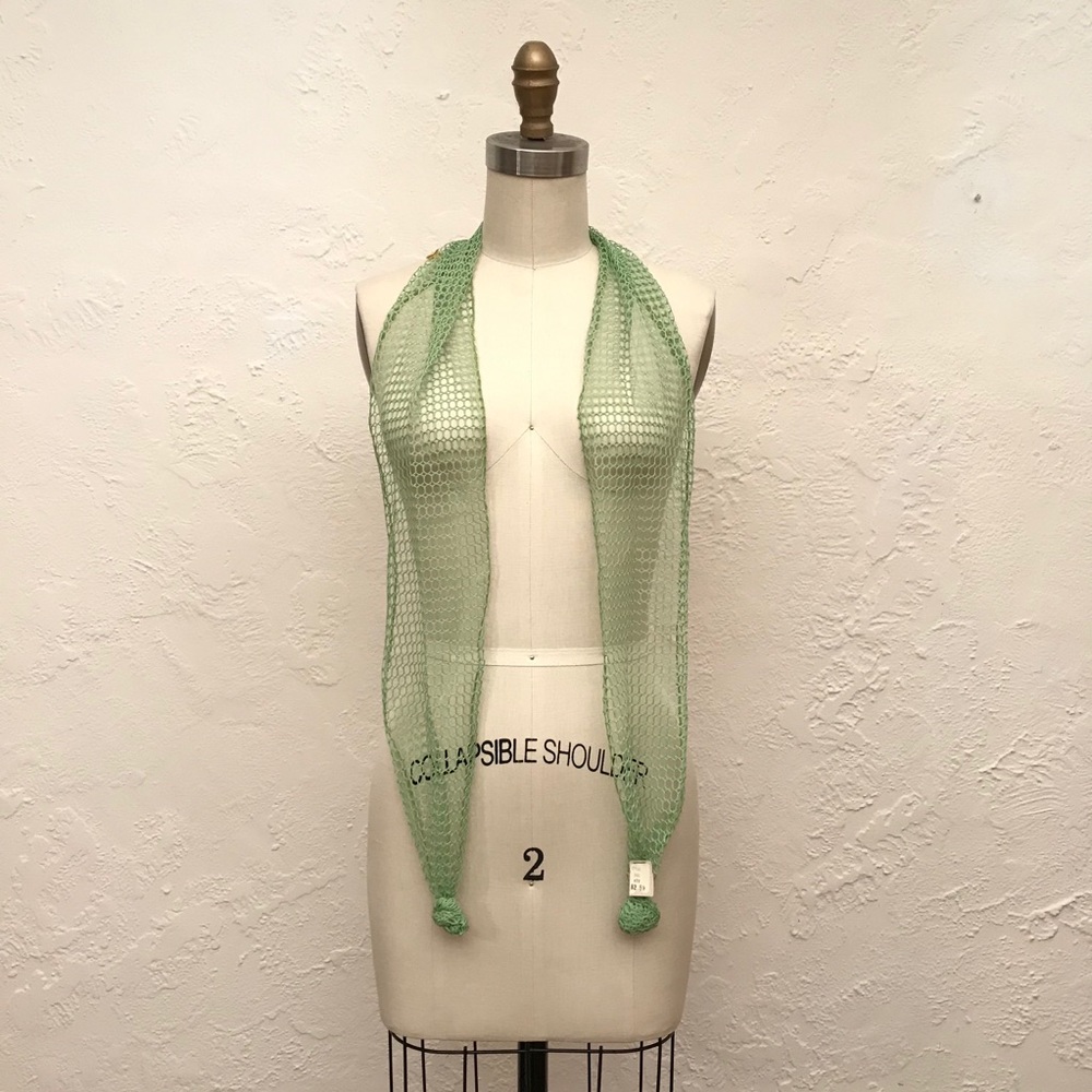 The Versatile Fishnet Scarf 1970s Dead-stock